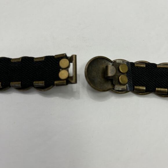 Vintage? Metal Coin Belt Elastic Stretch - Picture 8 of 8